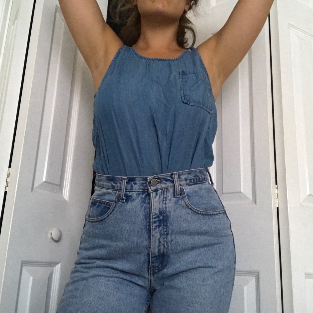 SOLD- Chambray Tank Top